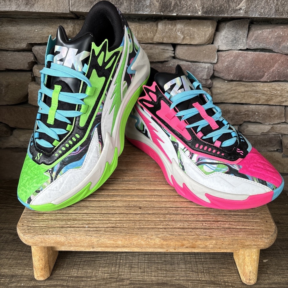 PUMA X 2K Scoot Zeros 9 Lace Up Mens Multicolor Sneakers Athletic Shoe31134901 - Picture 12 of 12